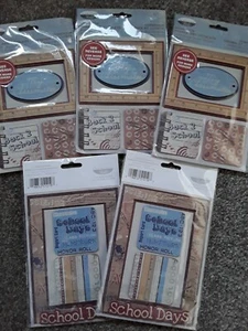 The Paper Studio 3D FRAMES & BOOKLETS Embellishments Back To School Days Cardmak - Picture 1 of 3
