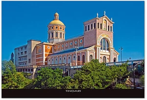 CARTOLINA SANTUARIO MARIA SANTISSIMA TINDARI MARINELLO SICILIA SICILY POSTCARD - Picture 1 of 1