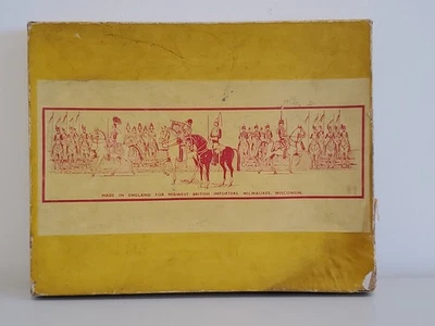 RARO CONJUNTO DE CUERPO DE CAMELLOS SOLDADOS JUGUETE JOHILLCO VINTAGE #153 EN CAJA INGLATERRA BRITÁNICOS Foto 1 de 4