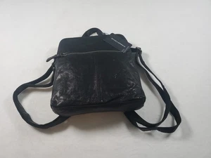 Spikes & Sparrow Leather Backpack Purse Black Sling Over  - Picture 1 of 16