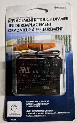 Westek 6503BC Universal Replacement Kit Touch Dimmer Dimmable Wire-In