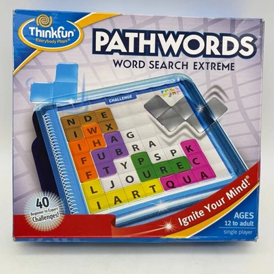 Pathwords COMPLETE Thinkfun 2010 Word Search Strategy Puzzle Challenges Solo - Image 1 of 4
