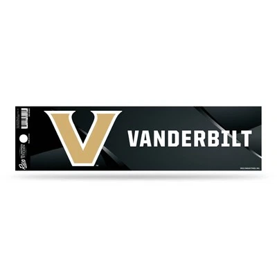 Vanderbilt Commodores Bumper Sticker NEW!! 3 x 11 Inches Free Shipping! Gold - Image 1 of 2