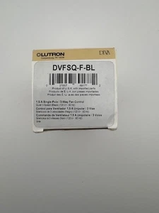 Lutron DVFSQ-F-BL Lüftersteuerschalter schwarz - Bild 1 von 6