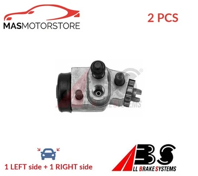 DRUM WHEEL BRAKE CYLINDER PAIR FRONT ABS 72527 2PCS P FOR SUZUKI CARRY,SJ 410 - Image 1 of 4