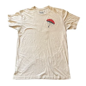 In God We Must Christian Beige 2 Sided T-Shirt- “ Hard Luck Is Still Luck” Sz M - Picture 1 of 9