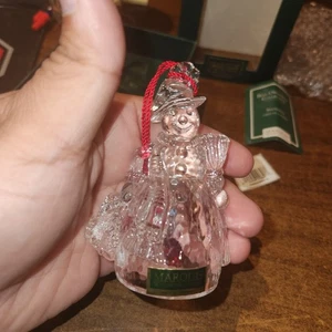 Marquis Waterford Kristall Schneemann Weihnachtsschmuck 1. Ausgabe - Bild 1 von 8