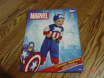 Infant Toddler Boys Captain America Costume - Image 1 of 4