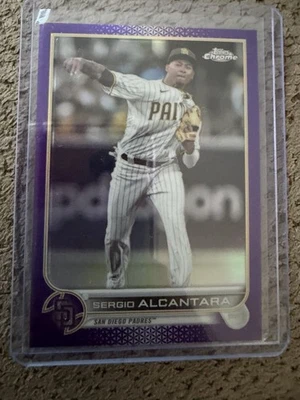 2022 Topps Chrome Update Series - Sergio Alcantara #USC162 Purple Refractor - Image 1 of 2