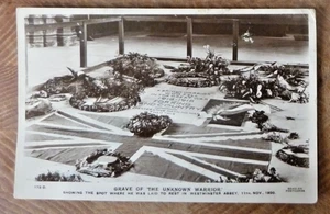 Postal Tumba del Guerrero Desconocido Abadía de Westminster Beagles RP 1920 - Imagen 1 de 2