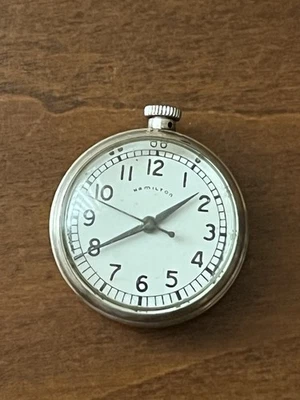 Hamilton Grade 735 18 Jewels Sterling Silver Pocket Watch Works! - Image 1 of 4
