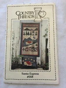 Country Threads Santa Express #168 pattern for Wall Quilt and pillow - Picture 1 of 2