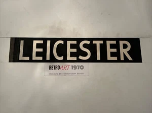 Leicester - Trent Nov 1966 Bus Destination Blind 33” Gift - Picture 1 of 12