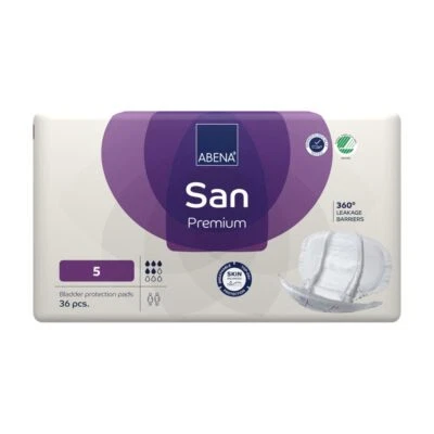Abena San Premium 5 Inkontinenz Vorlagen 36 Stück (1 Packung)