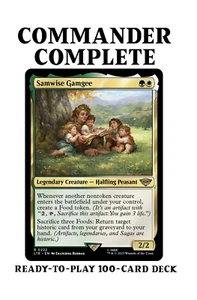 Samwise Gamgee LotR FOOD TOKENS Magic MTG Custom Commander Deck - Picture 1 of 10