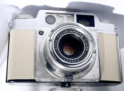 *Telêmetro exclusivo AGFA Ambi v.2, mod personalizado restaurado, cor bege Silette - Imagem 1 de 4