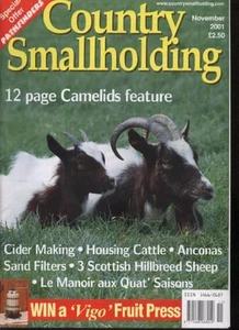 COUNTRY SMALLHOLDING MAGAZINE - November 2001 - Imagen 1 de 1