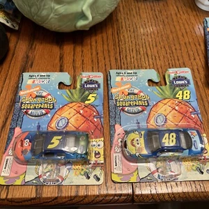 #5 and 48 Lowes NASCAR / SpongeBob Squarepants Patrick Movie matchbox cars - Picture 1 of 8