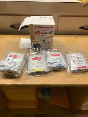Office Depot® Tintenpatronen ~ HP 940XL, 940 ~ Multipack ~ Neu Schwarz und Farben - Bild 1 von 4