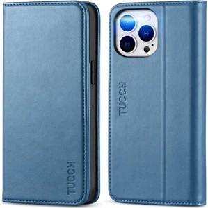 TUCCH Case for iPhone 14 Pro Max (6.7") 2022 5G, PU Leather Wallet (PACK OPENED) - Picture 1 of 9