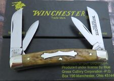 Winchester USA Antique Green Bone Congress Knife 1996 VERY RARE Bone AAA+ MIB NR