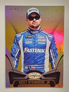 2018 Panini Certified NASCAR Racing #21 Ricky Stenhouse Jr. Gold Parallel #08/49
