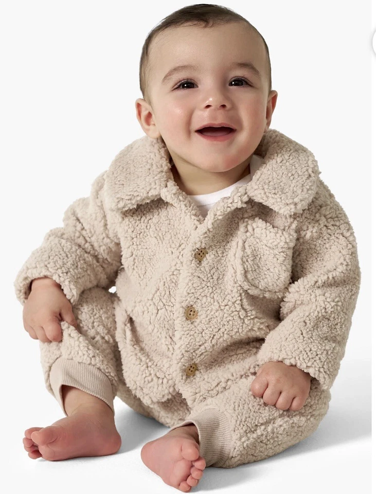 Gerber Modern Moments Unisex Baby Microplush 2-Piece Outfit Set top pants 18M