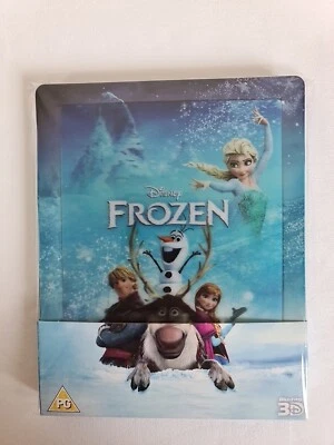 DISNEY  FROZEN  3D  + 2D  LENTICULAR    BLU-RAY  STEELBOOK, DISPATCH  SAME  DAY  - Image 1 of 4