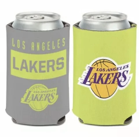 LOS ANGELES LAKERS NEON CAN COOLER 12 OZ. koozie Cover