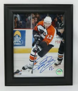 Autógrafo de hockey de los Philadelphia Flyers Simon Gagne #12 foto firmada SIN RESERVA - Imagen 1 de 5