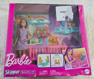 NEU Barbie Skipper Babysitter Puppe mit Zwilling Kinderzimmer Spielset Spielzeug - Bild 1 von 8