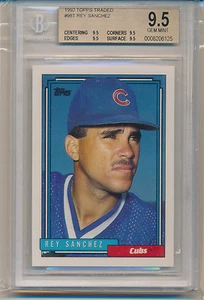 1992 Topps Traded Rey Sanchez (Rooke Card) (#98T) (Population of 1) BGS9.5 BGS - Picture 1 of 1