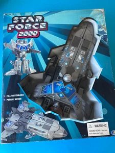 RARE VINTAGE STAR FORCE 2000 BIG TRANSFORMER ROBOT STARSHIP SHIP HAPPY WELL NEW  - Picture 1 of 7