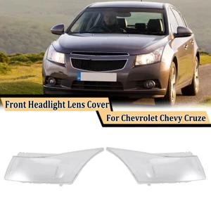 Pair For Chevrolet Chevy Cruze 2011 2012 2013 2014 Headlight Headlamp Lens Cover - Picture 1 of 11