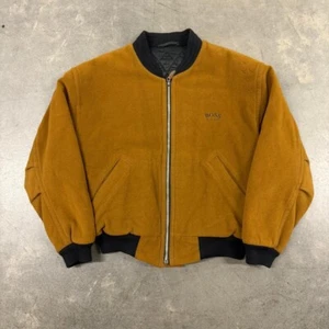 Vintage Hugo Boss Cashmere Bomber Jacket Size XL - Picture 1 of 8