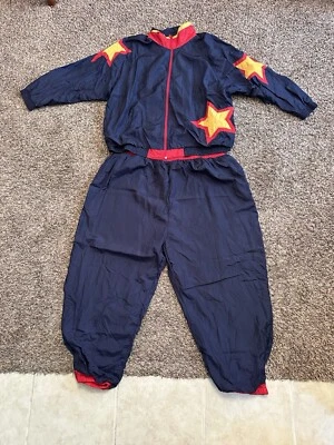 Traje de Pista Deportivo CST Vintage Años 80/90 Colorido Azul-Amarillo Cremallera Completa Para Hombres Talla 4XL Foto 1 de 4