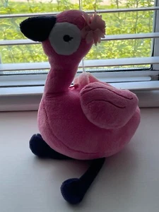 Gymboree Girls Fruit Punch Pink Flamingo Plush Bag Purse Toy New - Picture 1 of 7