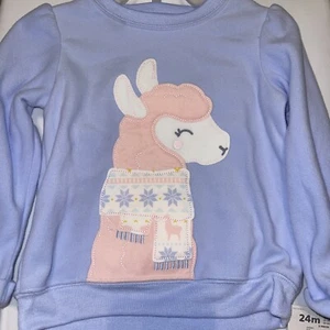 Child Of Mine Made By Carters Sweater and Pants Combo Set Llama - Picture 1 of 5