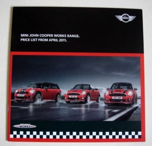 Mini . John Cooper Works Range . Price List . April 2011 . Sales Brochure - Picture 1 of 1