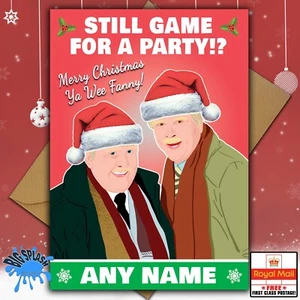 Still Game Biglietto Natalizio Personalizzato Qualsiasi Nome O Parente - Foto 1 di 2