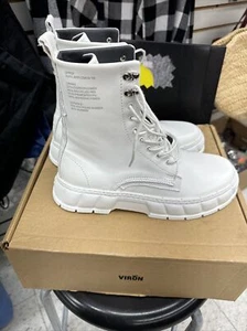 BRAND NEW - Women’s Viron 1992 Boots White Vegan Leather -EU 40 - MSRP $220 - Afbeelding 1 van 16