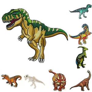 Aplique Insignia Geek Parque Jurásico Hierro en Parche T Rex Velociraptor Parque Jurásico Nuevo con Etiquetas - Imagen 1 de 13