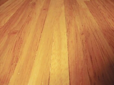 Dolls House Wooden Flooring Dark Oak Finish Wood Strip 1:12 Scale 052b tumdee - Image 1 of 4