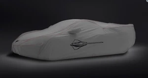 2020-2025 Corvette C8 Gray Car Cover Embossed Stingray Logo GM OEM 85138417 - Picture 1 of 1