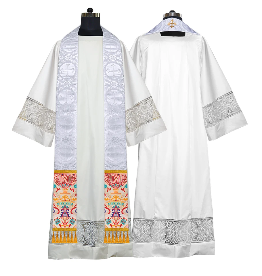 Estola tradicional del clero | Tapiz de coronación estola litúrgica vestimenta Foto 1 de 1
