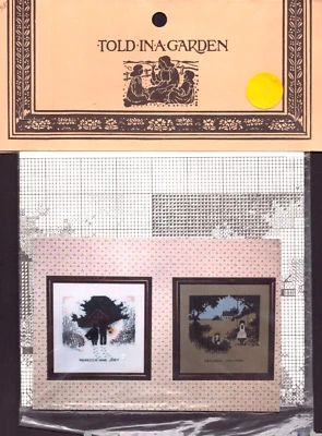 Told In A Garden  ~ "Amish Kids"  ~ A Counted Cross Stitch Pattern - Image 1 of 2