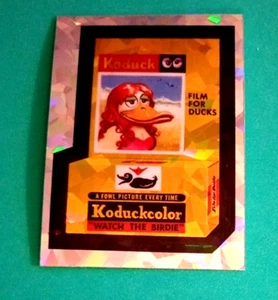 2014 Wacky Packages Chrome Series 1 "KODUCK" #83 Atomic Refractor Card - Picture 1 of 1