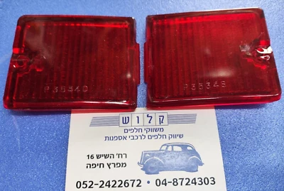 2 Piezas LH+RH Para OPEL KADETT A 1966-67 LUZ TRASERA LENTE ROJA Panza 3534D / 3534S Foto 1 de 4