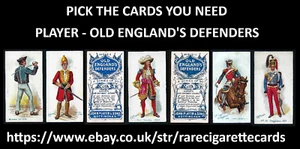 PLAYER - OLD ENGLAND'S DEFENDERS - PICK THE CARDS YOU NEED - Picture 1 of 61