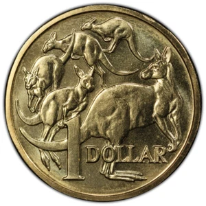 Australia 1985 Un dólar $1 Isabel II (Mob of Roos) - PCGS como nuevo 67 (46958476) - Imagen 1 de 3